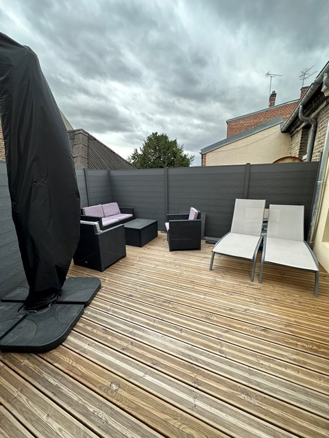 Immo80 – L'immobilier à Amiens et dans la Somme-IMMEUBLE COMPOSE D’UN LOCAL COMMERCIAL ET UN T3 AVEC TERRASSE